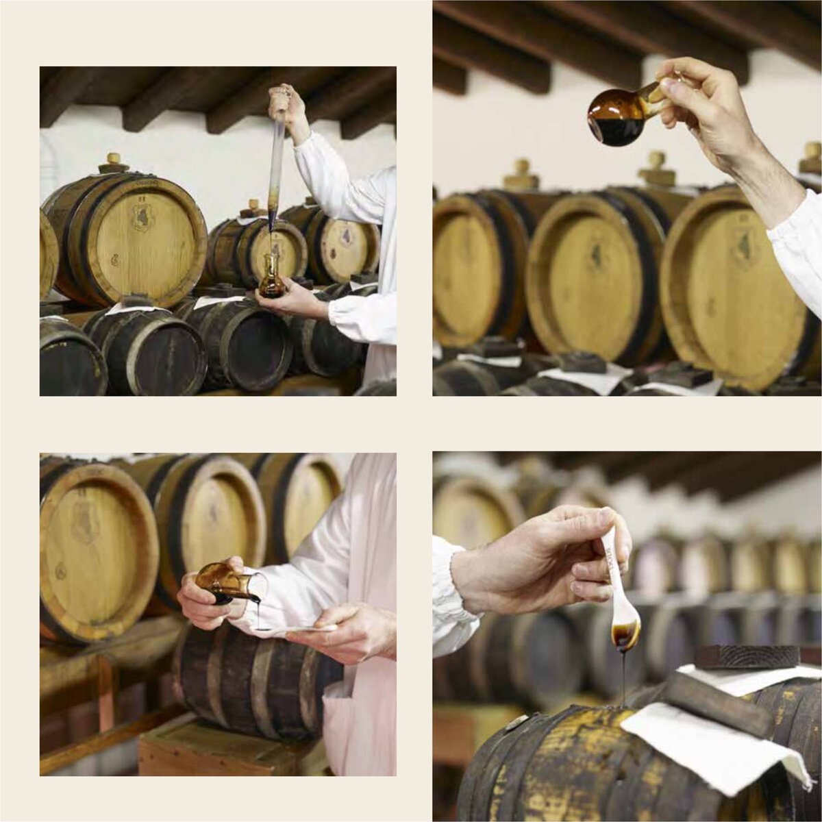 В 1915 году  бабушка Кармелина становится невестой Рикордано Доди, мастера производителя сыра Пармиджано Реджано. В приданное она получает свою драгоценную серию бочек с бальзамическим уксусом и следует  за мужем в провинцию Реджио Эмилия, в городок Бастилия, недалеко от Модены. На протяжении многих лет,  бабушка никогда не прекращала ухаживать за своими маленькими бочками, храня их с любовью на небольшом чердаке, построенном за счет уменьшения размера комнаты своих детей. Все это время она заботилась о бальзамическом уксусе добавляя в него время от времени муст винограда Trebbiano. Подробнее на olivadar.ru