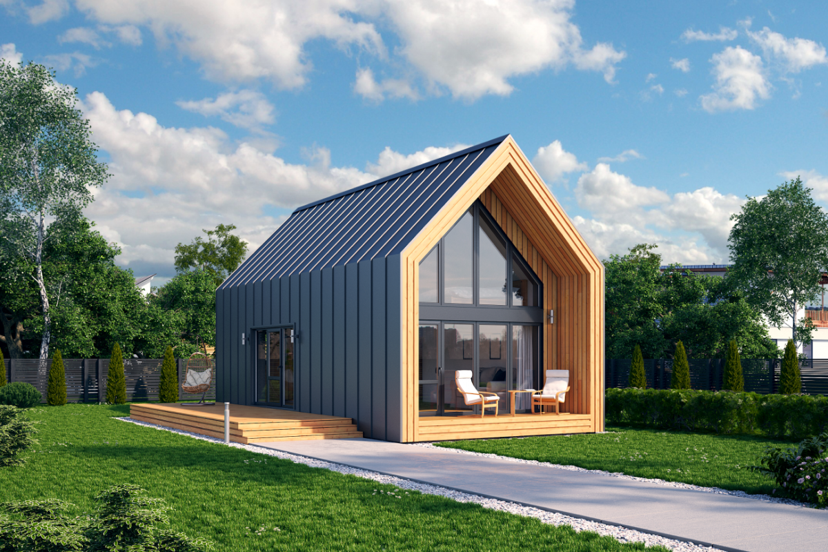 Дома из СИП панелей в стиле барнхаус