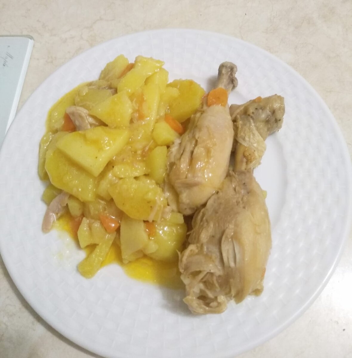 Куриная голень тушёная с овощами. Вкусно , быстро и легко! 