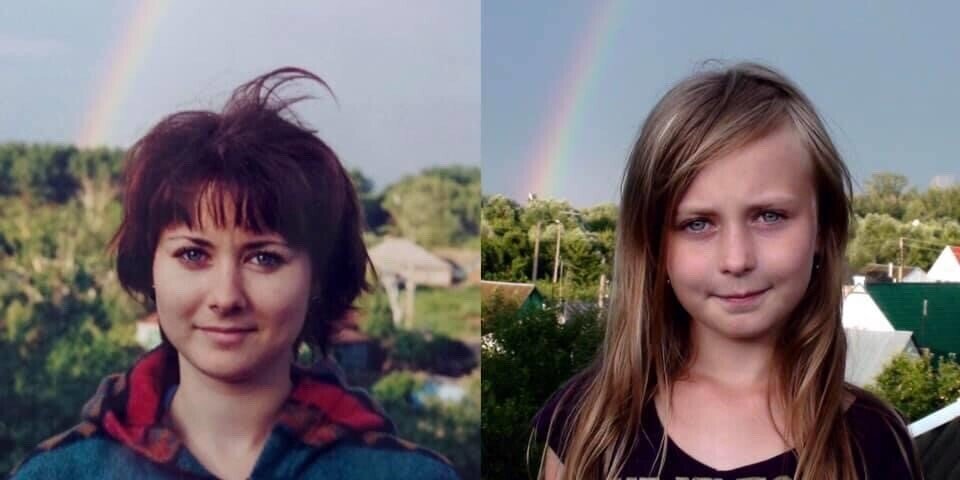 Я 2001 год и моя дочь 2010 год