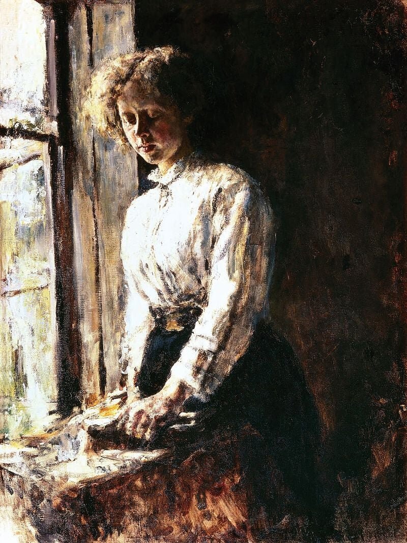 Валентин Александрович Серов – У окна. Портрет О.Ф. Трубниковой. 1886