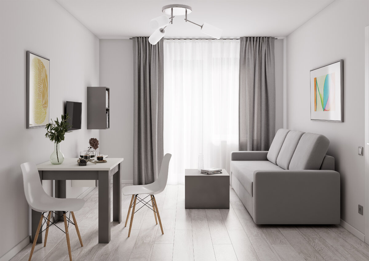 Так выглядит меблировка 2-комнатной квартиры 