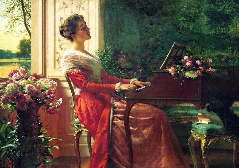 Владислав Чахурский. Песня о любви. 1902. Частное собрание
