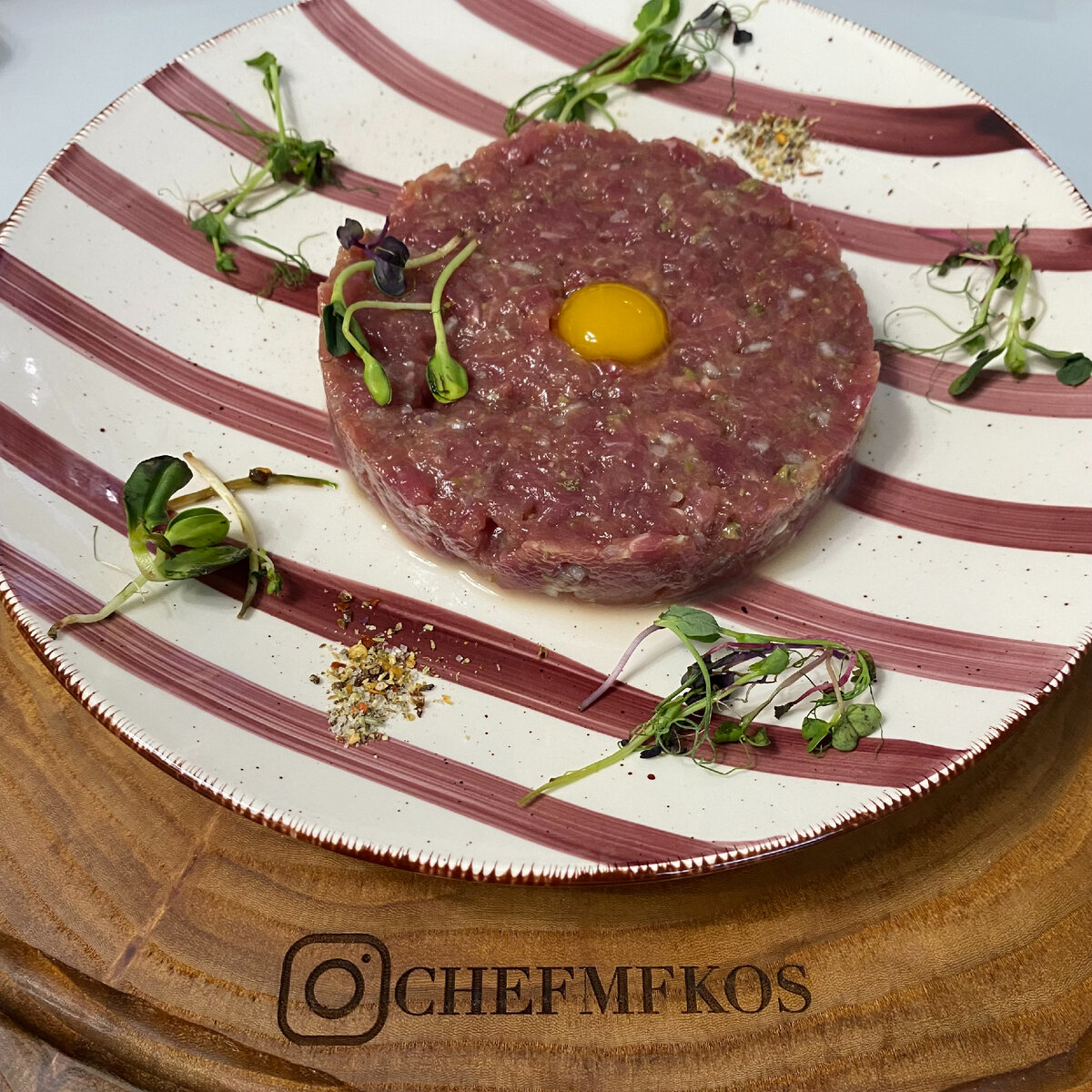 Тар-тар из говядины #chefmfkos