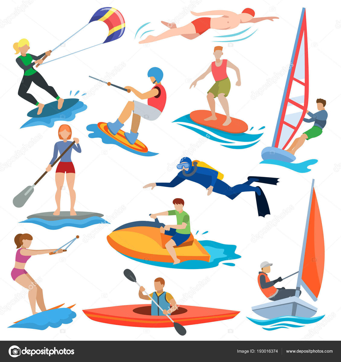 해양 스포츠를 즐기다