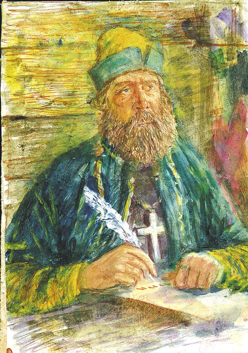 Так мог выглядеть Иван Михайлович Тропарь согласно историческим описаниям. Отсюда: https://troparevo-gazeta.ru