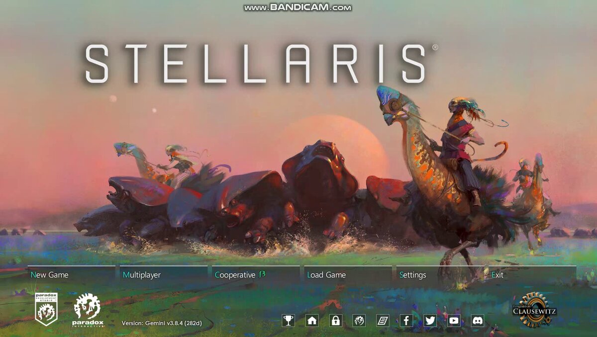 Скриншот меню игры (у меня на английском языке)