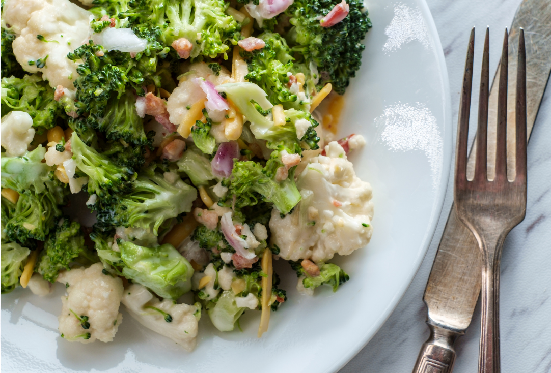 Простой салат из цветной капусты, рецепты с фото