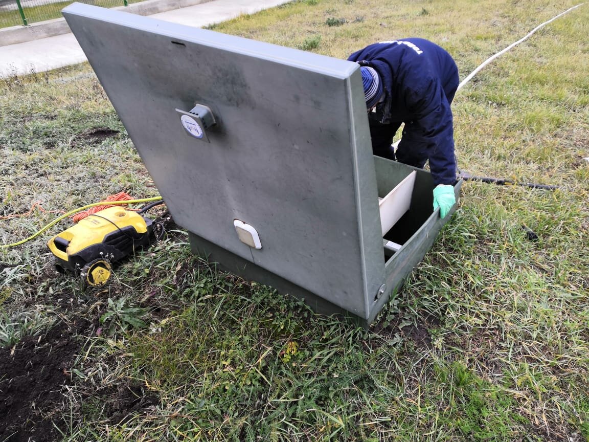 Предварительный осмотр станции перед консервацией.