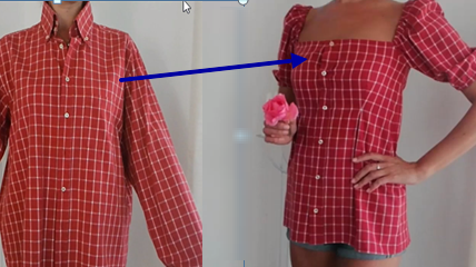 Моделирование платья рубашки на основе платья без выкройки своими руками за 5 минут Платье 6