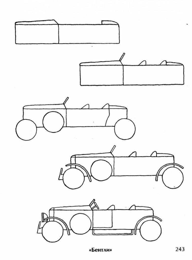 Картинки как нарисовать машину