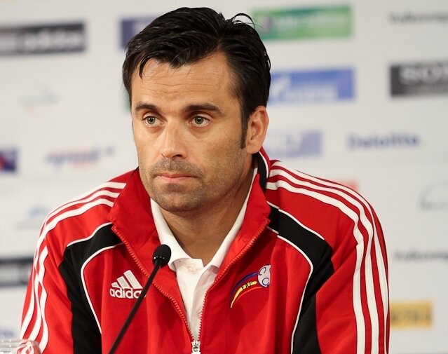 На пресс-конференции в качестве тренера сборной Андорры