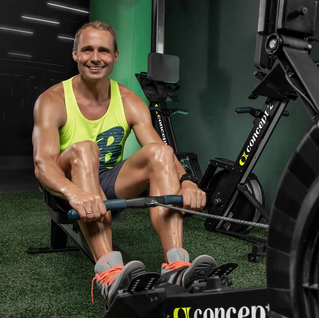 Оскар Хартманн на тренировке