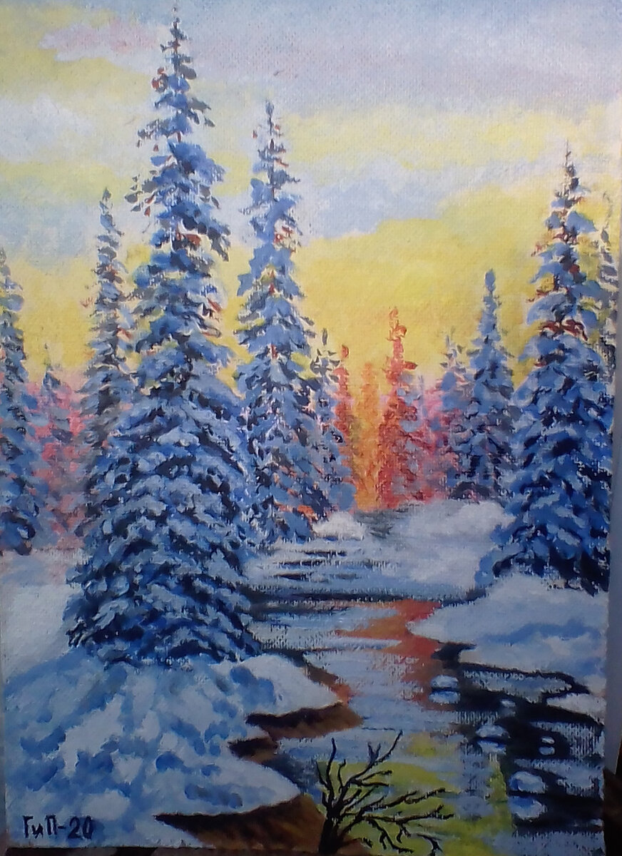 Зимний пейзаж, Игорь Грибанов