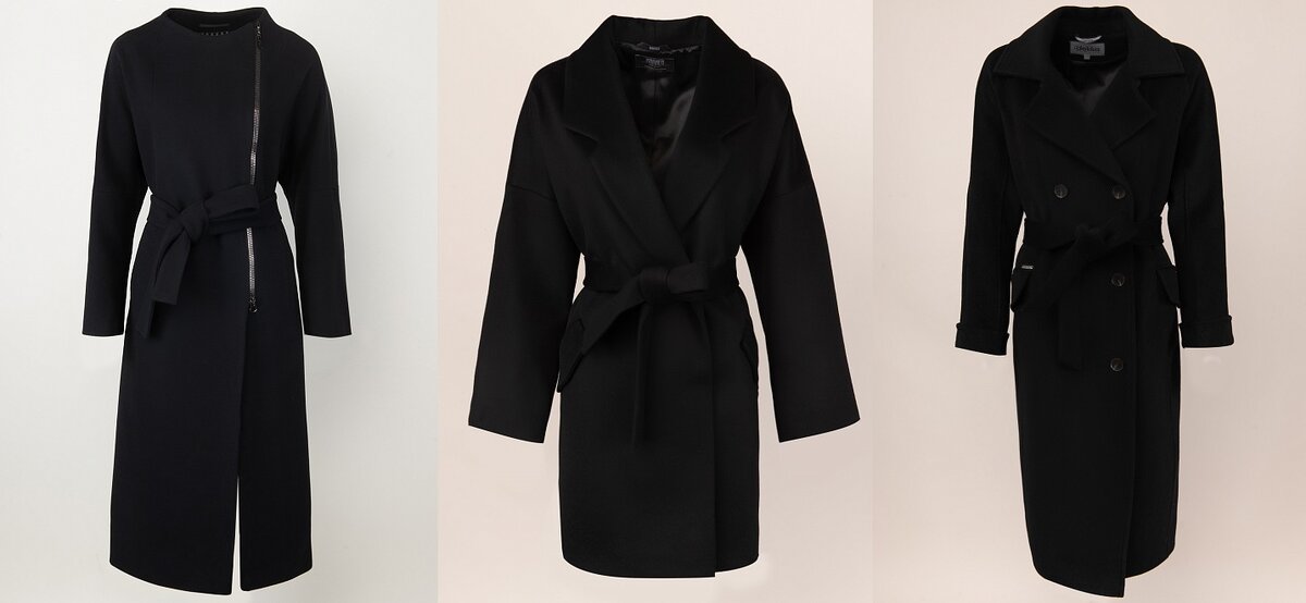 Классические черные пальто