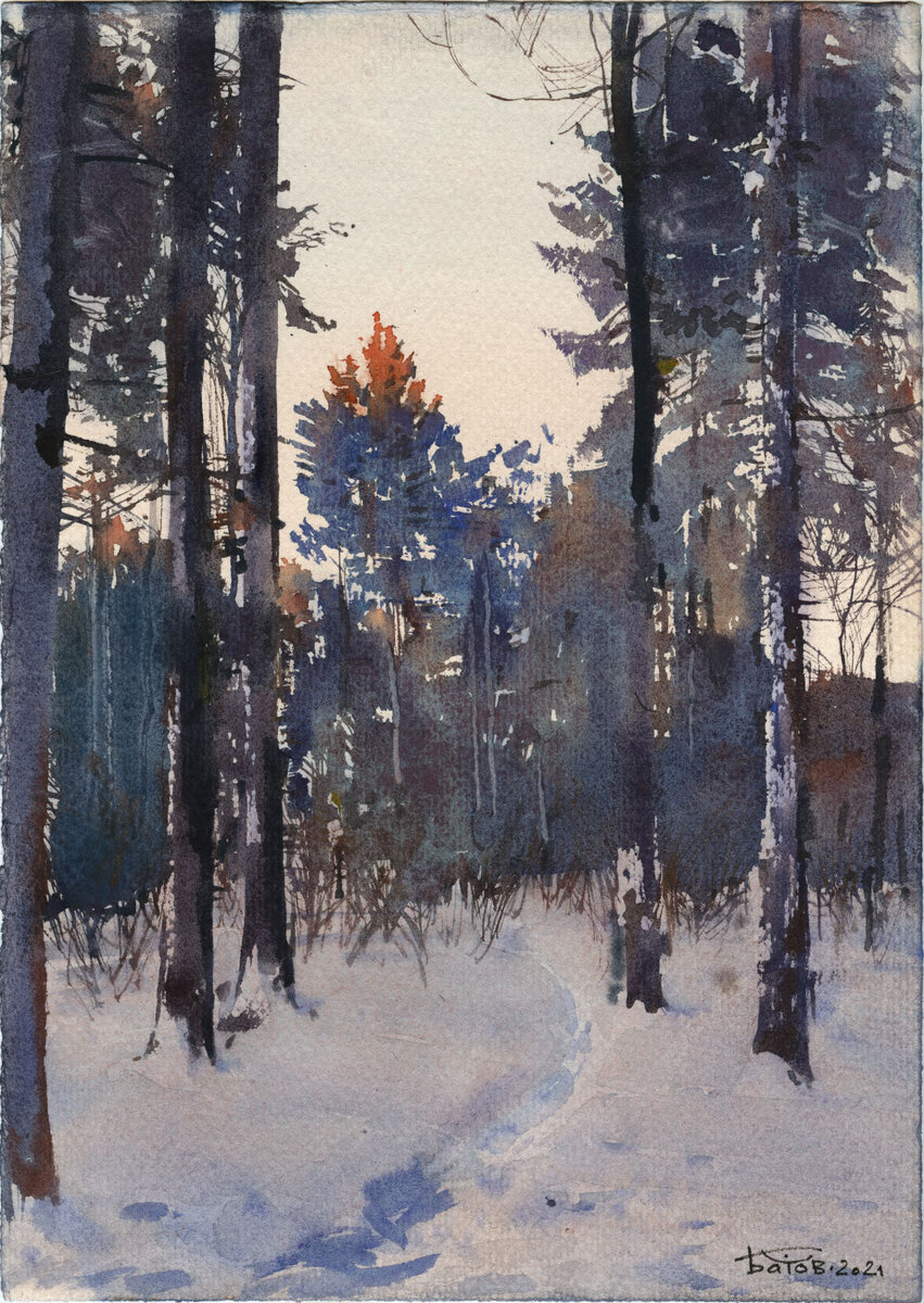 Акварель, А4