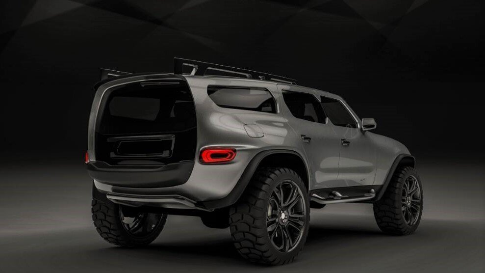 Вид сзади УАЗ 3170