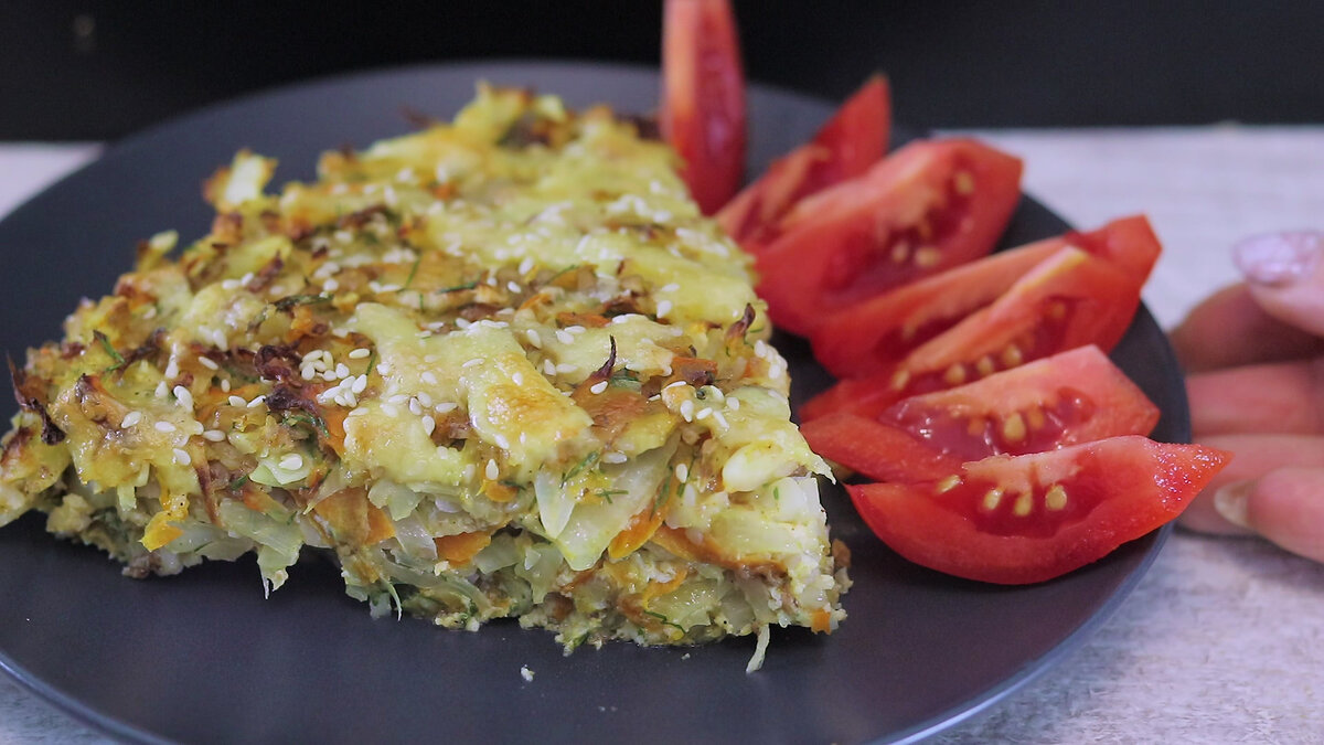 Капустная запеканка с гречкой