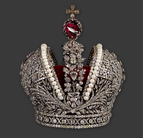 Большая императорская корона из коллекции Алмазного фонда Гохрана России. Фото gokhran.ru