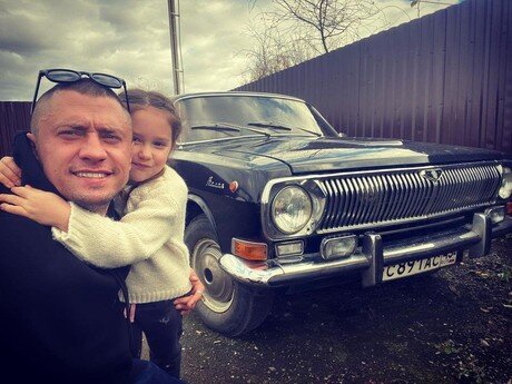 Прилучный с дочерью Мией