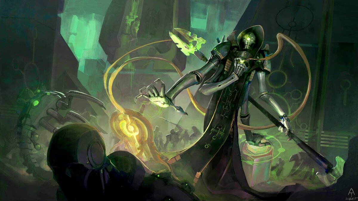 Криптек латает воинов-некронов