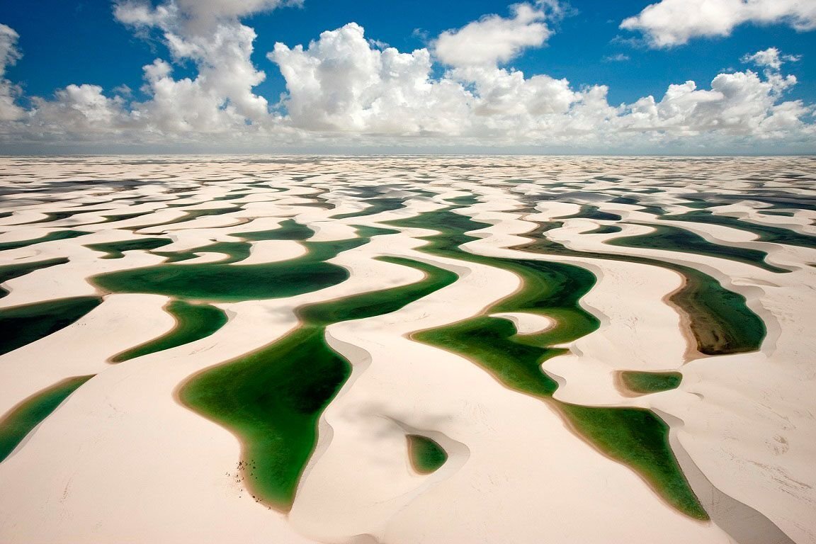 Пустыня с озерами в бразилии фото