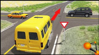 ГАЗЕЛЬ ЭТО ДИАГНОЗ! Битва ЗА ПАССАЖИРОВ - BeamNg Drive