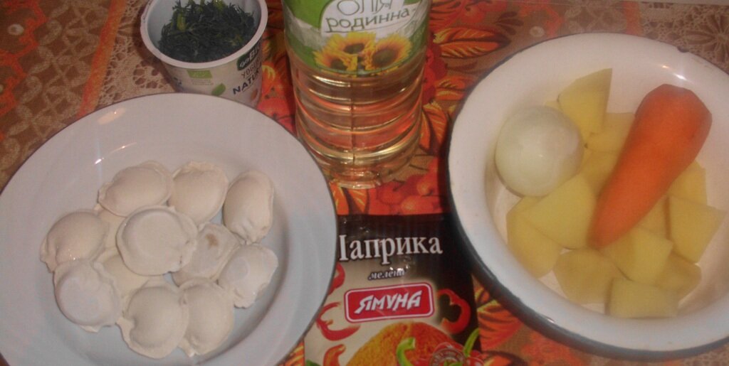 Продукты для приготовления супа с пельменями. Личное фото автора канала Житейская проза