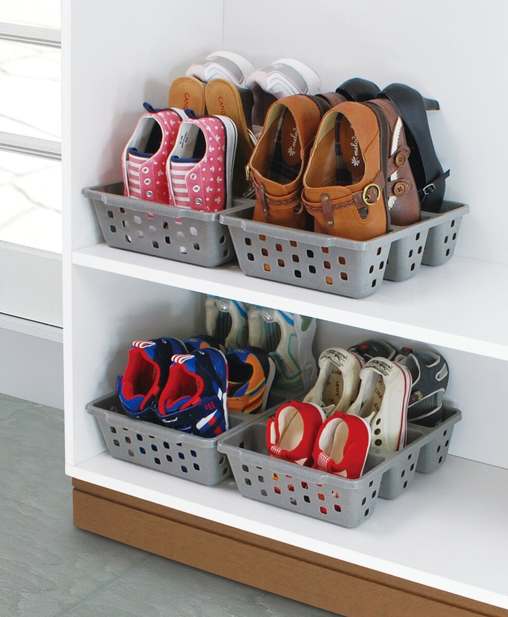 удобное хранение обуви в шкафу