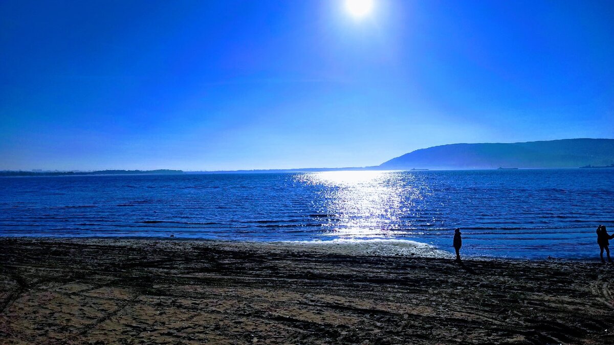 Вечер на Волге Остров Серный, г.Самара.