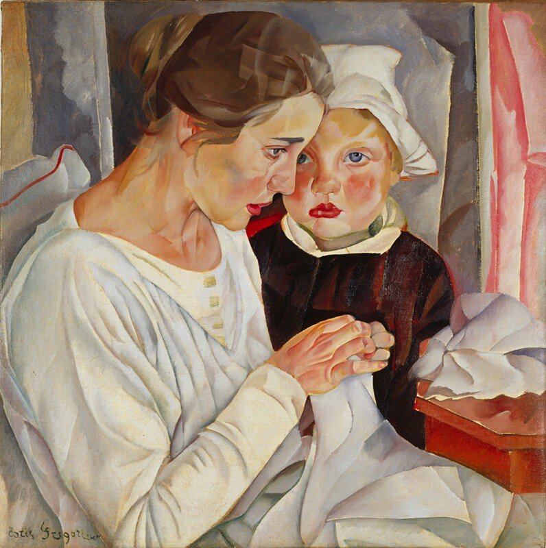Борис Григорьев, "Мать и дитя" (1918)
