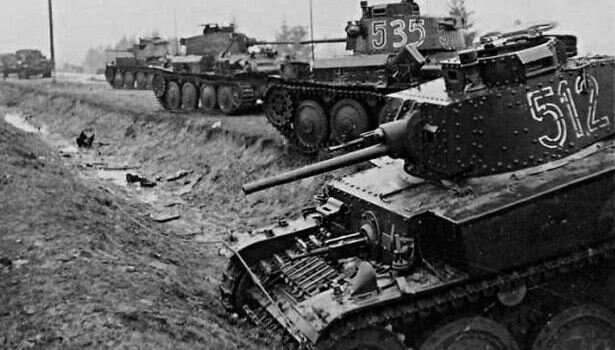 Pz. 38(t) из колонны, разгромленной на Ильинском рубеже
