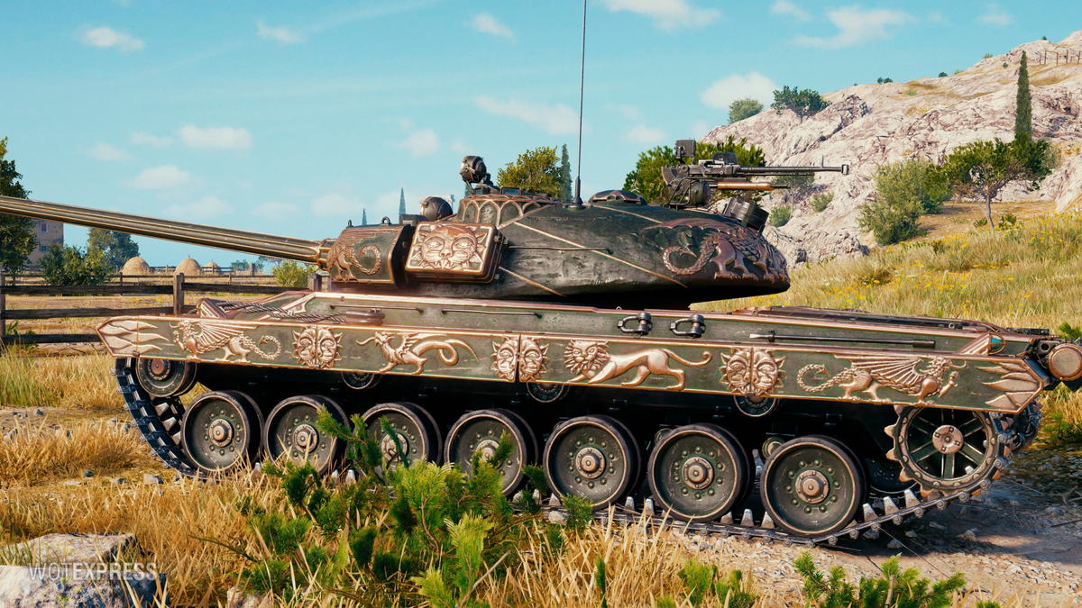 Танк ис оборудование. Vz 55 GW. Vz. 55 Gothic Warrior. Vz 55 WOT танк. Сапсан World of Tanks.