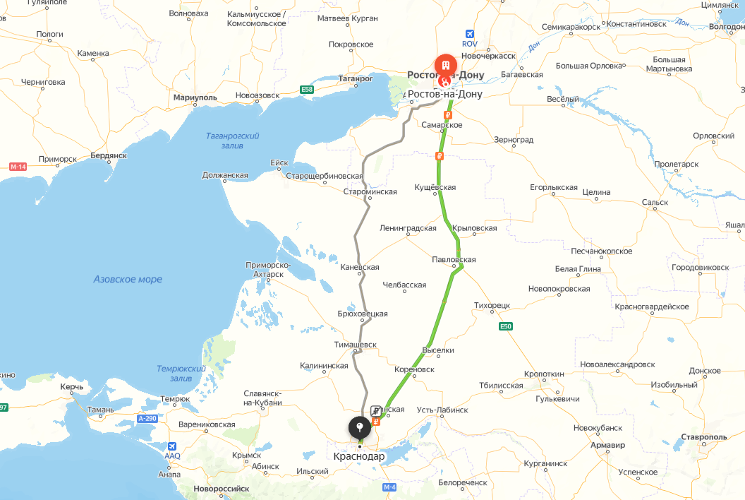 Ростов и Краснодар на карте. Краснодар Ростов Анапа на карте. От Ростова до Краснодара.