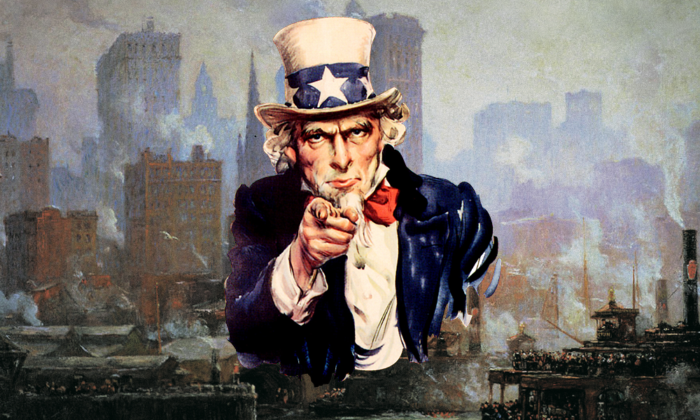 Дядя Сэм прямо говорит Европе, что её заводам и деньгам в США будет лучше. Источник: Яндекс.Картинки