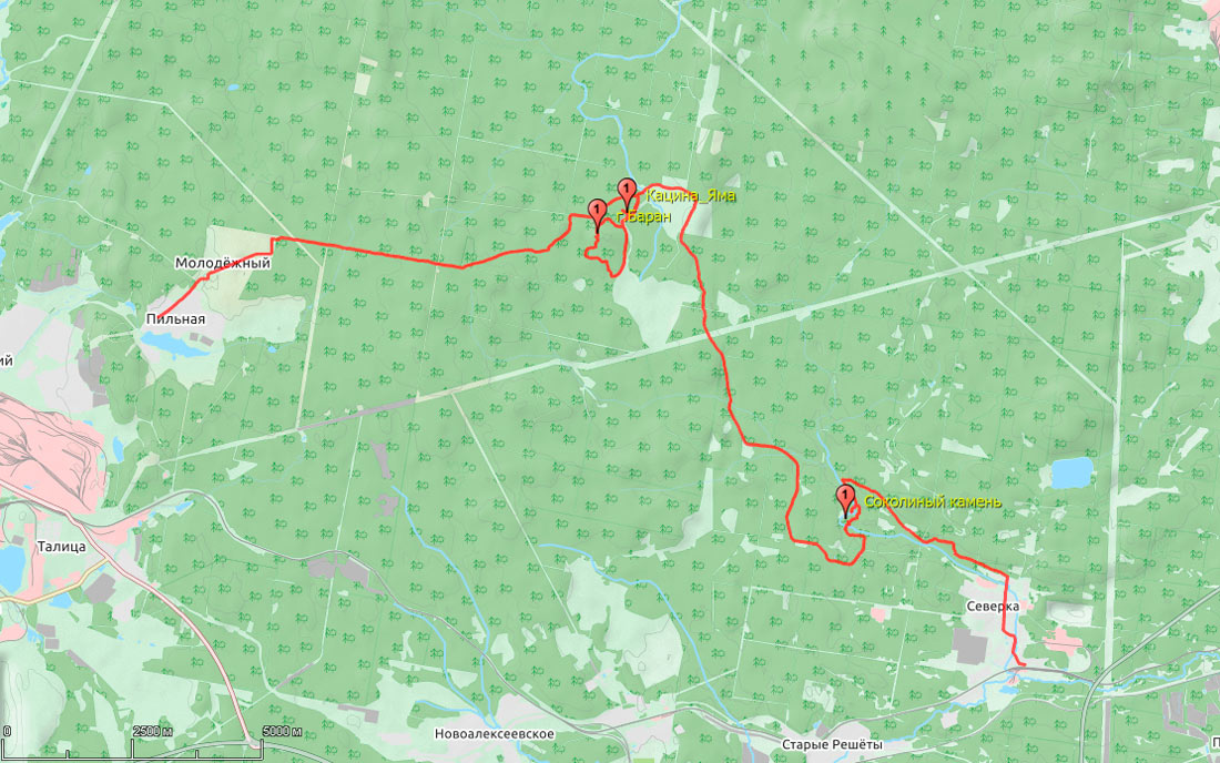 Карта северка свердловская область