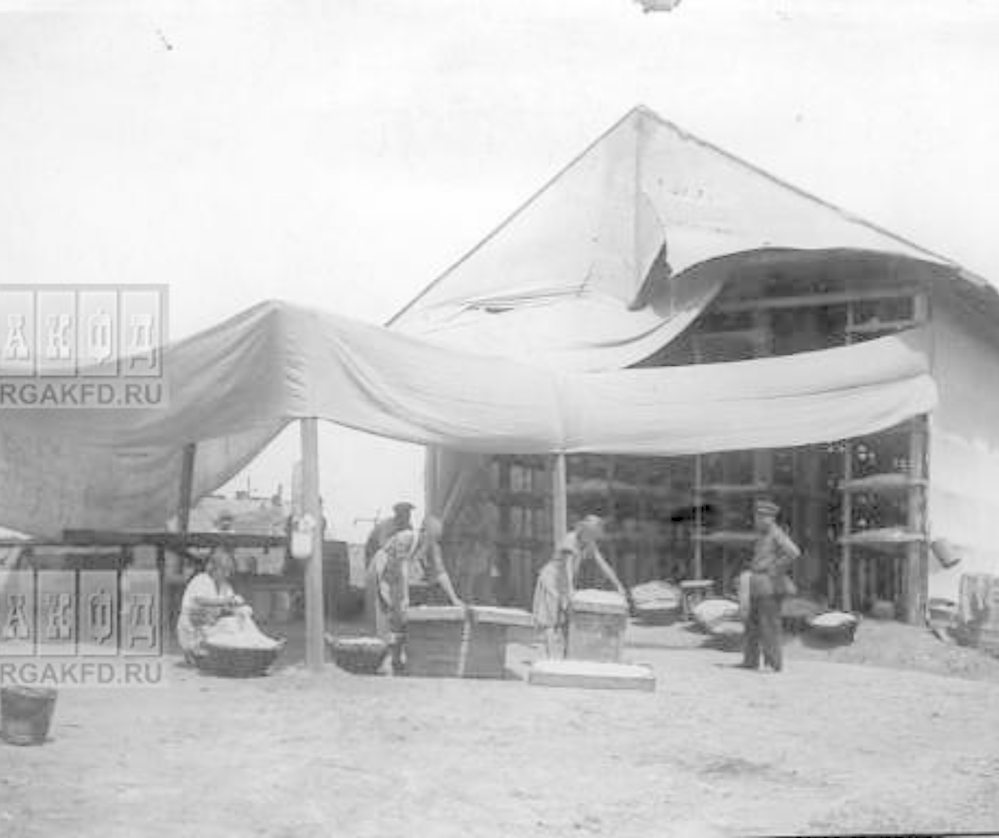 Коконосушилка в хуторе Матвеев Курган Ростовской области. 1938 год