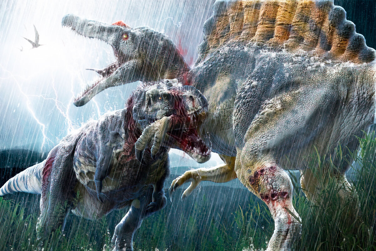 Спинозавр против ЦЕРАТОЗАВРА