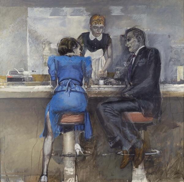 ©  Альберто Суги / Alberto Sughi / Италия / ( 1928 - 2012 ) Из цикла " Кафе "