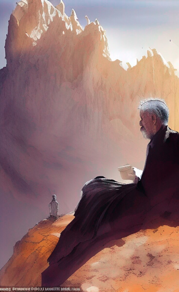 Иов и его жена (так это видят нейросети) neuroZaichenko. 2023