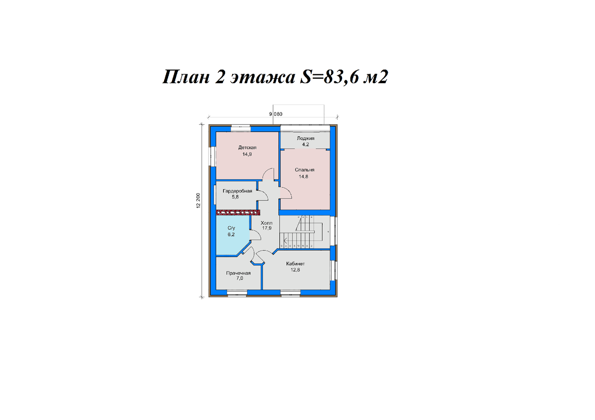 Проект дома 9,1*12,2 м - 15 000 руб. | Строительство дома - это просто! |  Дзен