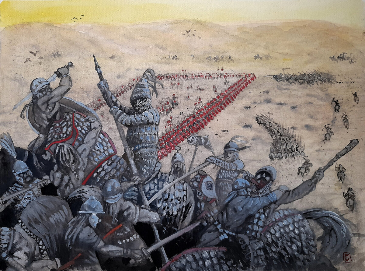 В какой битве персидское войско было окончательно