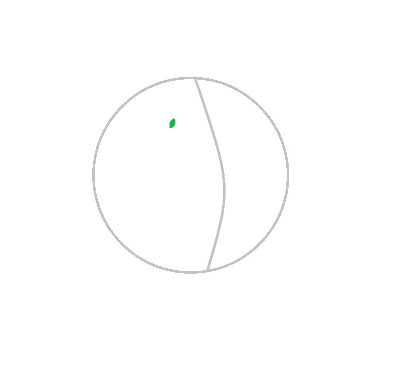 Мячик с нарисованной на нём точкой.