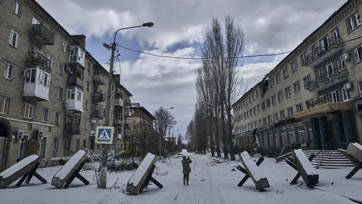    Улица в Артемовске (Бахмуте)© AP Photo / Libkos