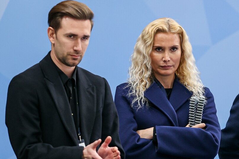     Тутберидзе и Даниил Глейхенгауз. Фото: Dmitry Golubovich/Global Look Press