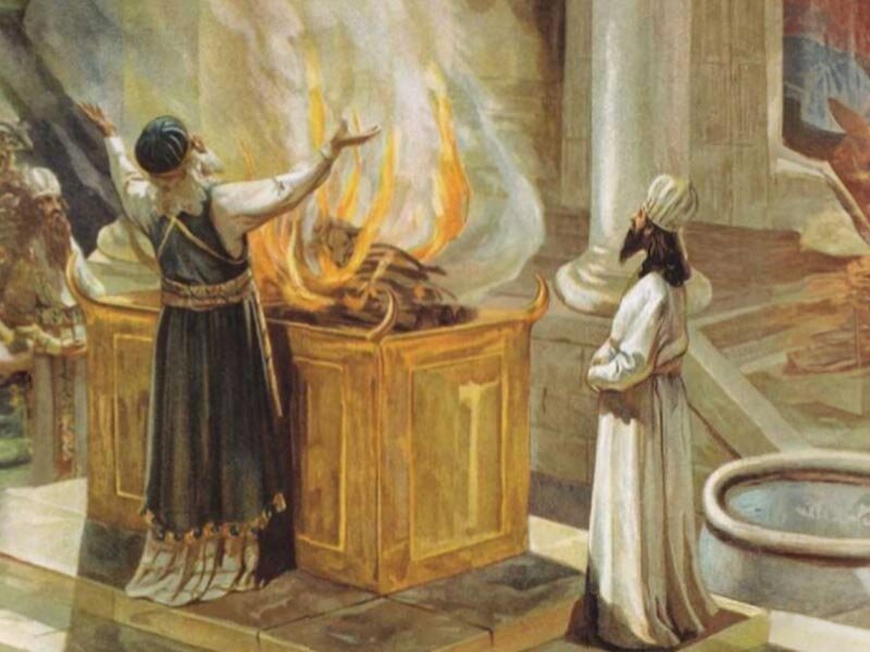 Жертвенник древних евреев для создания дыма угодного Господу. Изображение взято из «Яндекс картинки» и немного надставлено нейросетью.