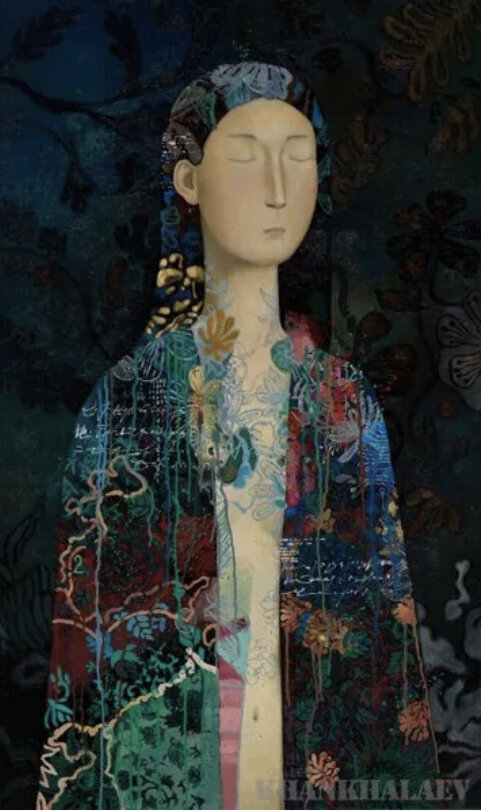 Картина "Ботаника" российского художника Зорикто Доржиева (Zorikto), 2023 год