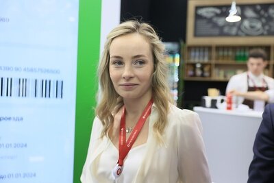    Светлана Аипова на ПМЭФ-2023. Стенд Московской области ©Константин Семенец Пресс-служба Губернатора и Правительства Московской области