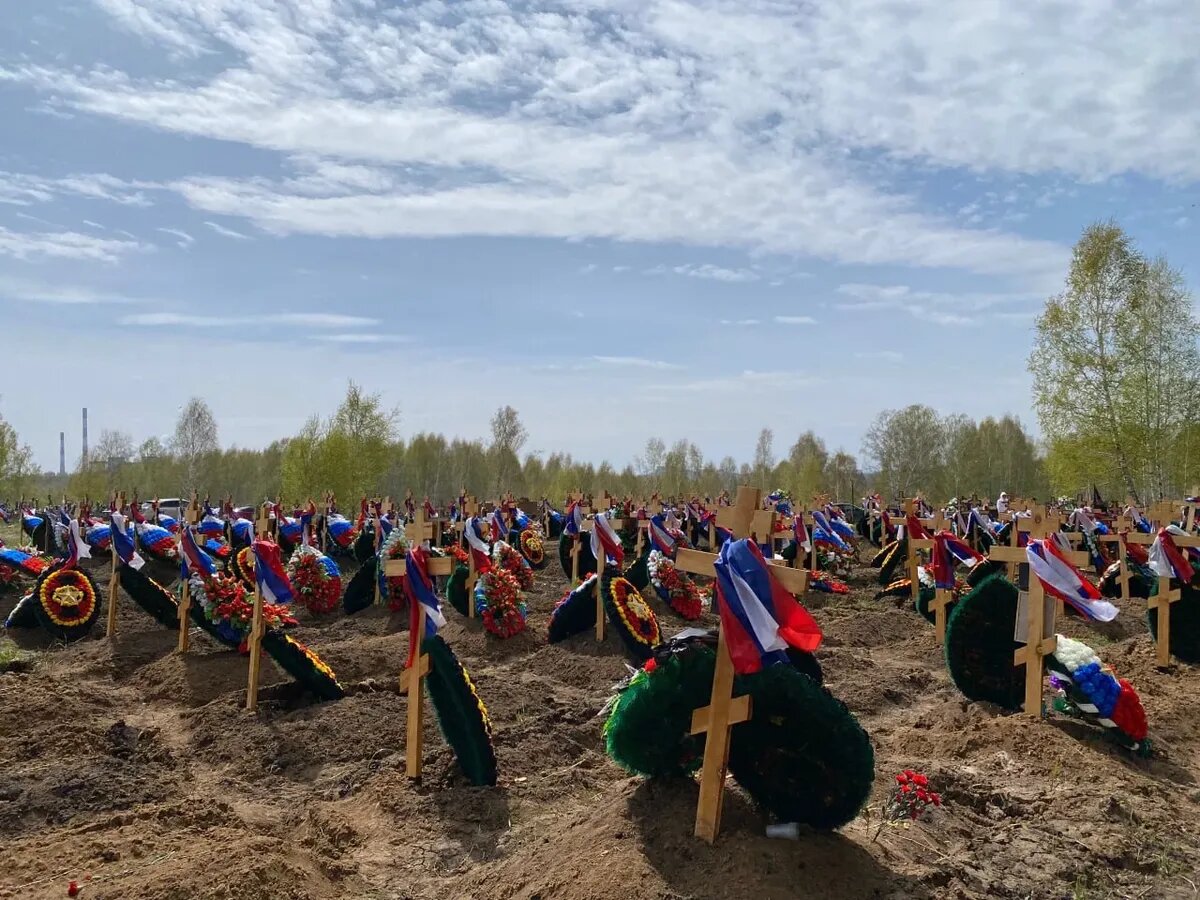 Кладбища были созданы для захоронения тел погибших бойцов-вагнеровцев, погибших в боях на Украине и в других местах.-2