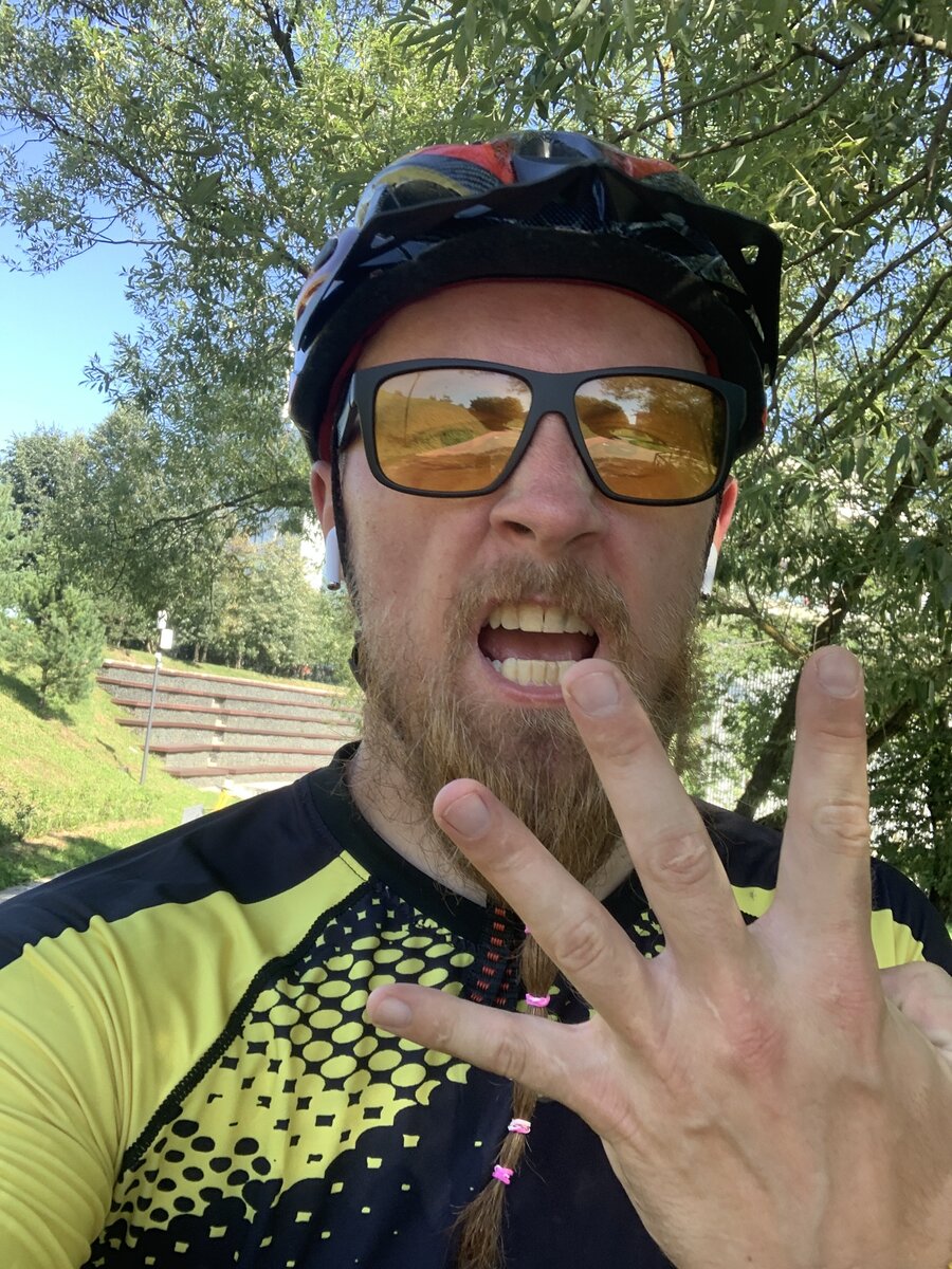 Фото сразу после того как ехал 40 минут без остановки